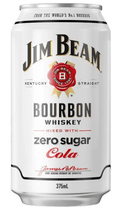 Jim Beam White & Cola Zero DPG 10% 0,33 l