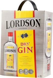 Lordson Dry Gin 37% 3 l BIB