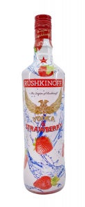 Rushkinoff Vodka & Strawberry 18% 1 l